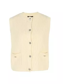 Пуловер Zero Strickweste mit Knopfleiste, цвет Eggnog