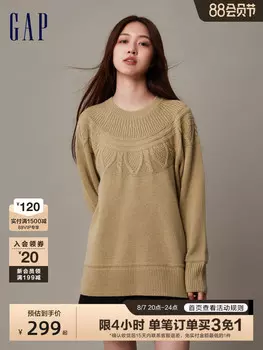 Пуловер женский Gap в западном стиле, темно-серый