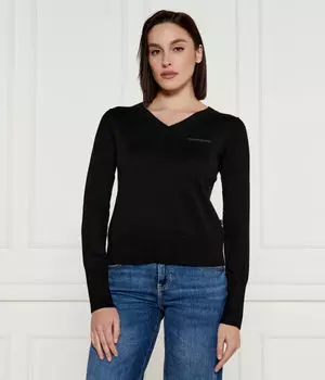 Пуловер женский Guess Jeans однотонный, черный