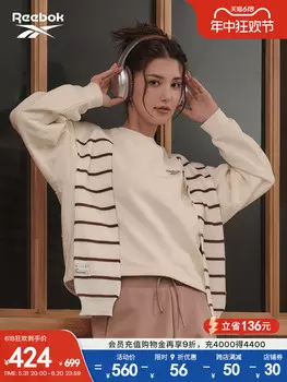 Пуловер женский Reebok повседневный, кремовый