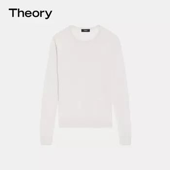 Пуловер женский Theory с круглым вырезом, кремовый