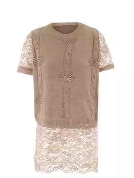 Пуловер zitha, серо-коричневый