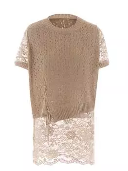 Пуловер zitha, серо-коричневый