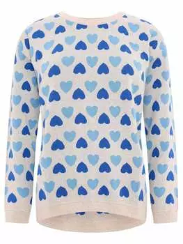 Пуловер Zwillingsherz, цвет beige/blau