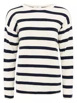 Пуловер Zwillingsherz, цвет creme/dunkelblau