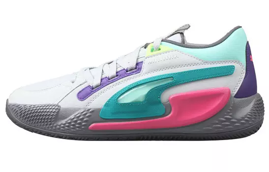 Puma Баскетбольные кроссовки унисекс, Белый/Серый дубль