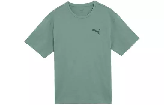 PUMA Футболка унисекс светло-зеленая серая