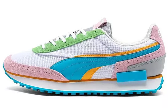 Puma Future Rider Double White Pink Blue Women's