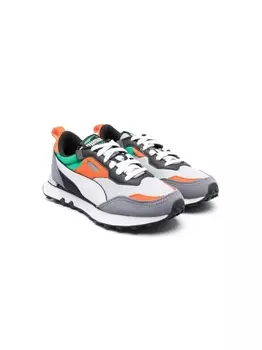 Puma Kids кроссовки на шнуровке, серый