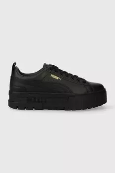 Puma Mayze Classic Wns кожаные кроссовки, черный