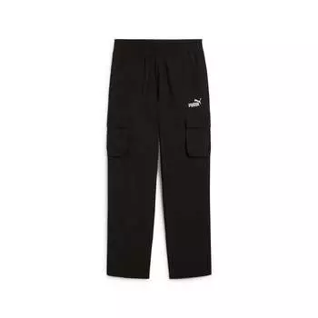 PUMA Men's Essentials No. 1 Тканые брюки-карго с логотипом, черный