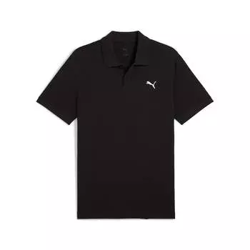 PUMA Мужская футболка-поло Essentials Pique, черный