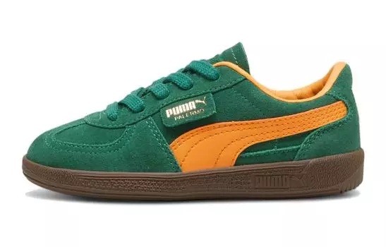 Puma Palermo Kids Обувь для скейтбординга Детская, Green Orange