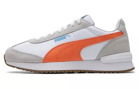 Puma R78 Неоновая обувь для жизни унисекс, White/Orange
