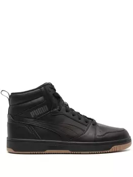 PUMA Rebound V6 faux-leather sneakers, черный