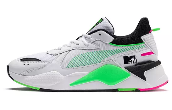 Puma RS-X Lifestyle Shoes Unisex Low-top White/green/black/pink