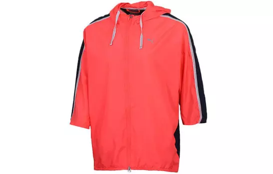 PUMA Спортивная куртка с капюшоном женская розово-синий