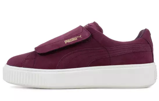 Puma Suede Platform Strap Deep Purple Marshmallow Women's