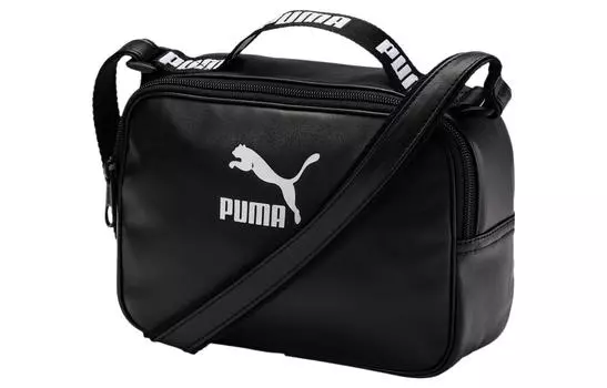 PUMA Сумки из искусственной кожи, сумка через плечо, обычная, унисекс, черная