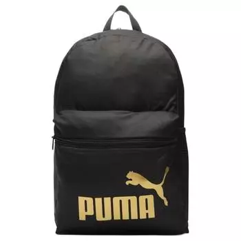 PUMA Тканевый рюкзак унисекс, черный, золотой