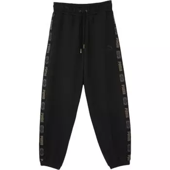 PUMA Трикотажные спортивные брюки женские черные