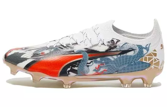 Puma Ultra Ultimate Футбольные бутсы унисекс, White/Red
