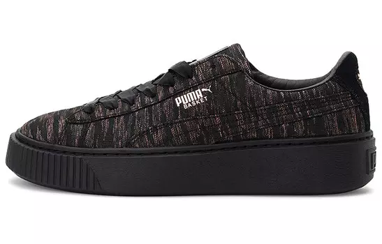 Puma Women's Basket Platform 'Velvet Rope - Black'