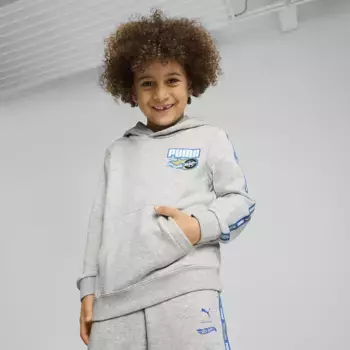 PUMA X HOT WHEELS Графическая толстовка с капюшоном TR Puma Детская толстовка, серый