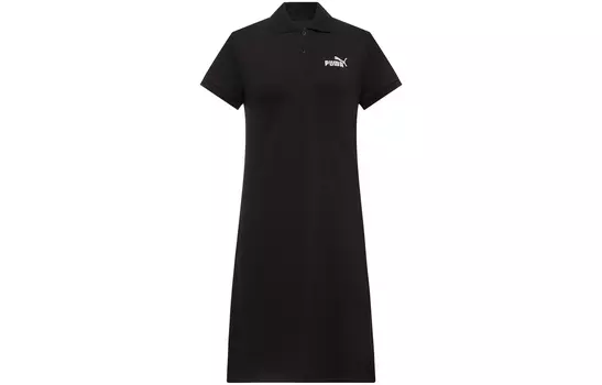 Puma Женские шорты-платье с рукавами, цвет Black