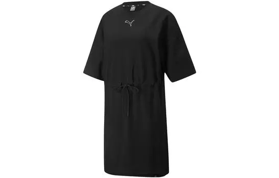 Puma Женские шорты-платье с рукавами, цвет Black
