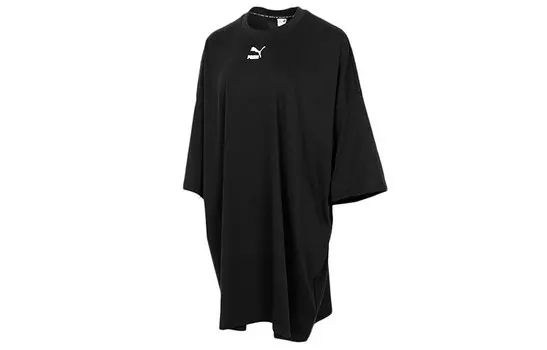 Puma Женские шорты-платье с рукавами, цвет Black