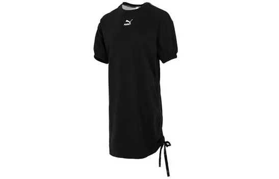 Puma Женские шорты-платье с рукавами, цвет Black