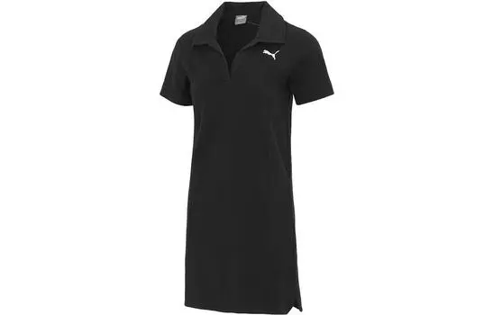 Puma Женские шорты-платье с рукавами, цвет Black