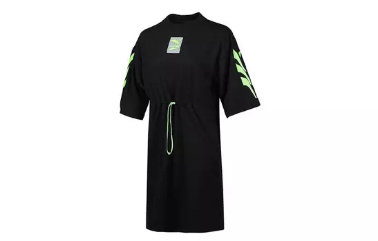 Puma Женские шорты-платье с рукавами, цвет Black