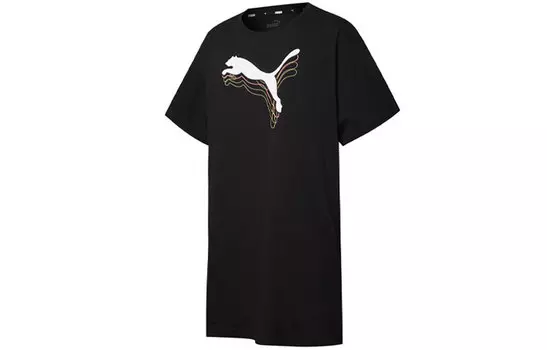 Puma Женские шорты-платье с рукавами, цвет Black