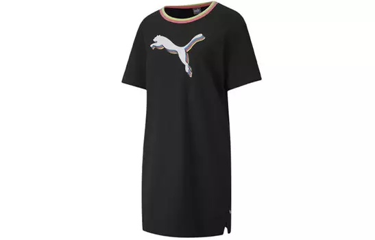 Puma Женские шорты-платье с рукавами, цвет Black
