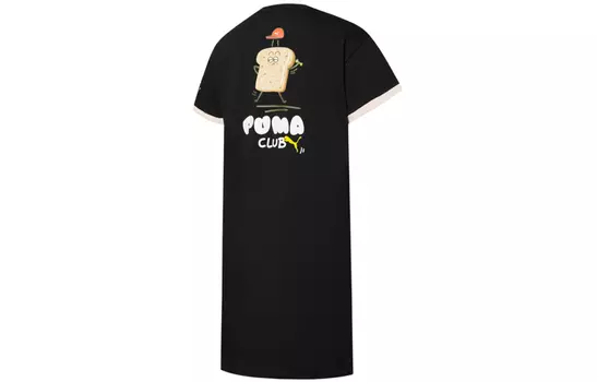 Puma Женские шорты-платье с рукавами, цвет Black