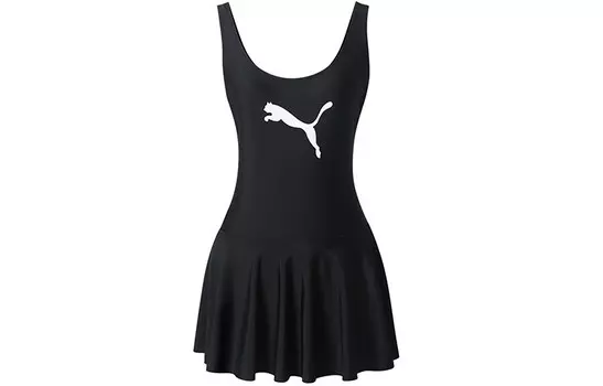 Puma Женский цельный купальник, цвет Black