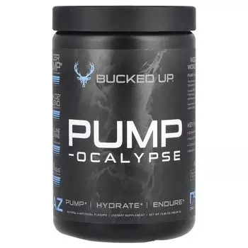 Pump-Ocalypse, Blue Raz, 13,69 унции (359,85 г) Bucked Up