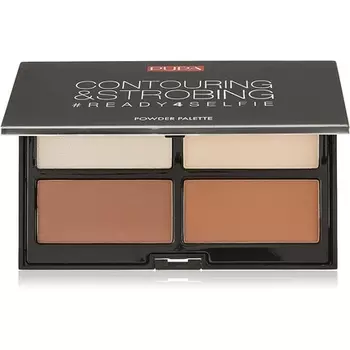 Pupa Milano Ready 4 Selfie Contouring and Strobing Powder Palette 001 Light Skin 0,61 унции