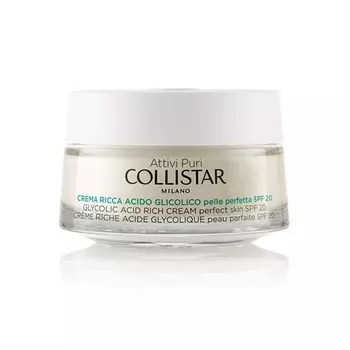 Pure Actives Богатый гликолевой кислотой крем для идеальной кожи 50 мл, Collistar