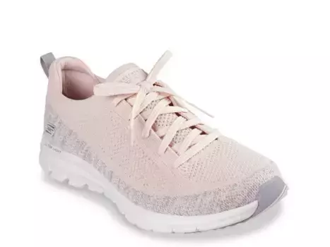 Pure Flex Slip-On Кроссовки - женские Skechers, Pink/Grey
