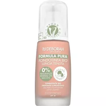 Pure Formula Bio Long Lasting Foundation N.03 Apricot Coverage E Deborah