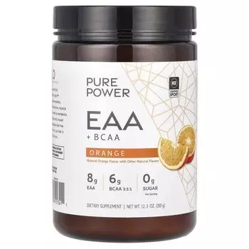 Pure Power, EAA + BCAA, апельсин, 12,3 унции (350 г) Dr. Mercola