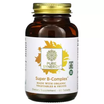 Pure Synergy Organic Super B-Complex, 60 таблеток