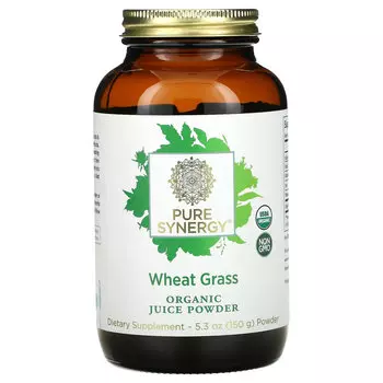 Pure Synergy, Органический сок в порошке, ростки пшеницы, 150 г (5,3 унции)