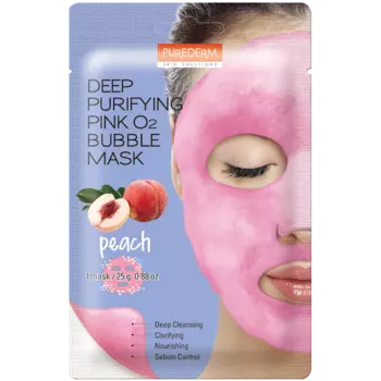 Purederm Bubble персиковая маска для лица, 1 шт.