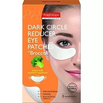 Purederm Патчи для глаз от темных кругов с брокколи