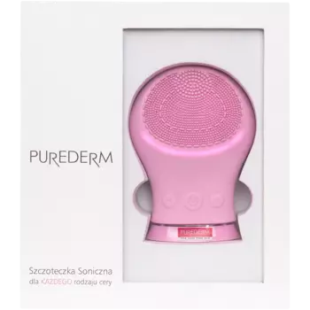 Purederm силиконовая звуковая щетка для чистки и массажа лица, 1 шт.