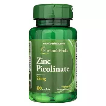 Puritan's Pride, Пиколинат цинка, 100 таблеток